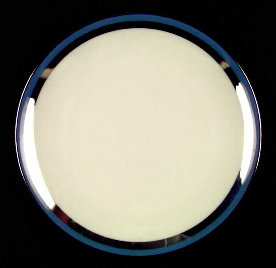 Contessa Dutch Blue (Platinum Trim, Coupe) Salad Plate by Flintridge-1