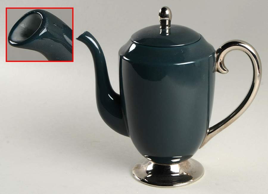 Contessa Black Small Coffee Pot & Lid by Flintridge-1