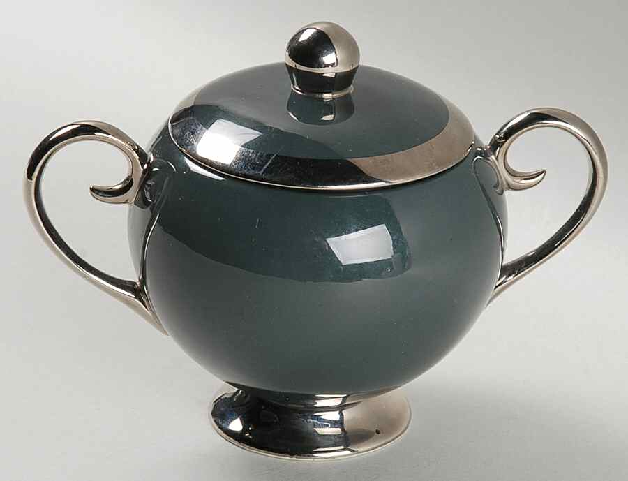 Contessa Black Sugar Bowl & Lid by Flintridge-1