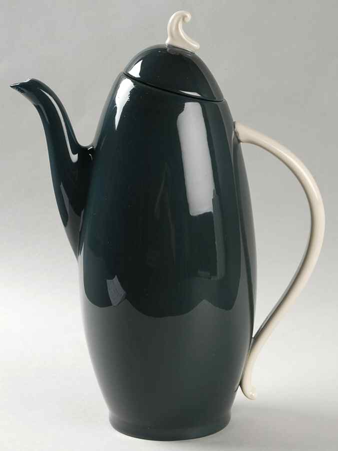 Contessa Black Coffee Pot & Lid by Flintridge-1