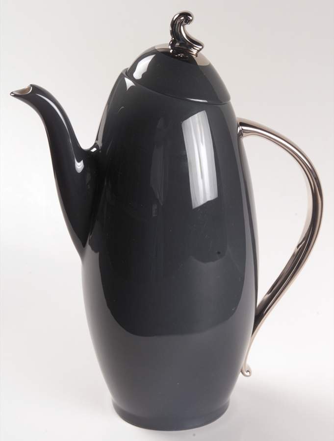 Contessa Black Coffee Pot & Lid by Flintridge-1