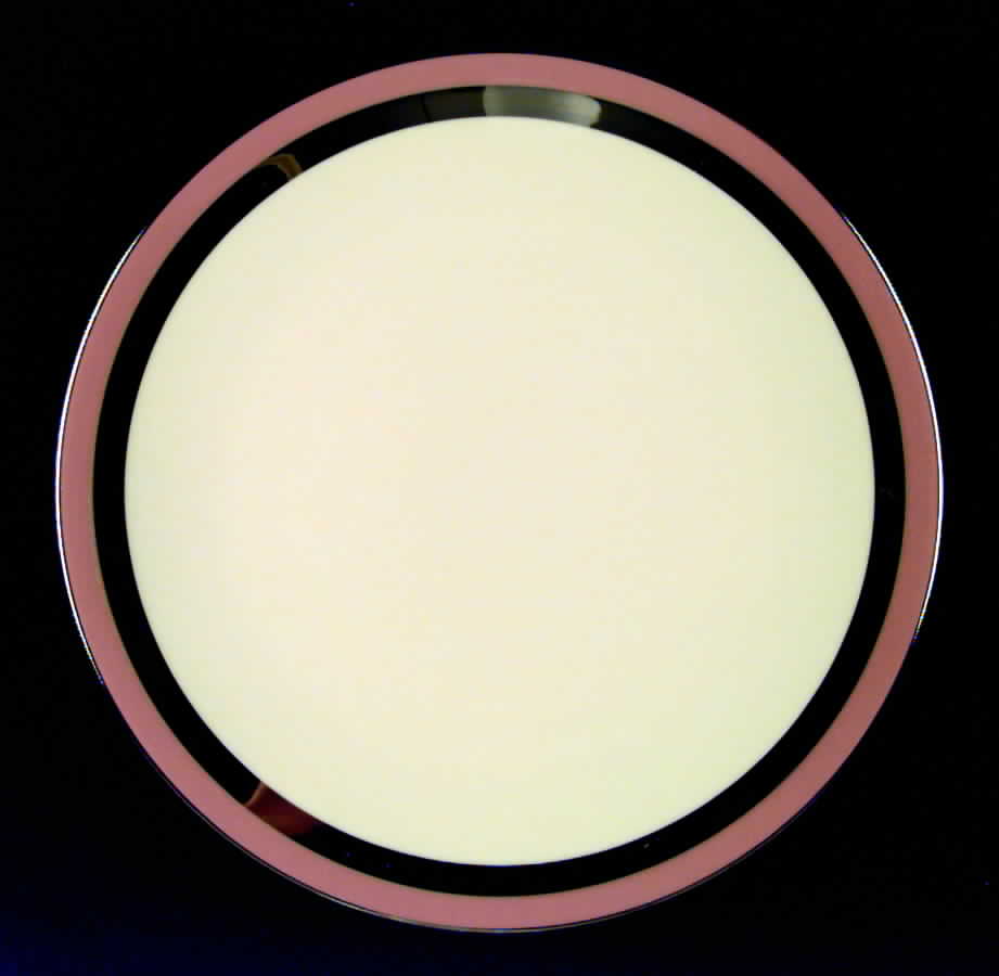 Contessa Coral (Platinum Trim, Coupe) Dinner Plate by Flintridge-1