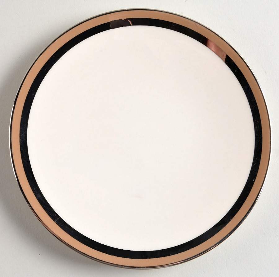 Contessa Cocoa (Platinum Trim, Coupe) Bread & Butter Plate by Flintridge-1
