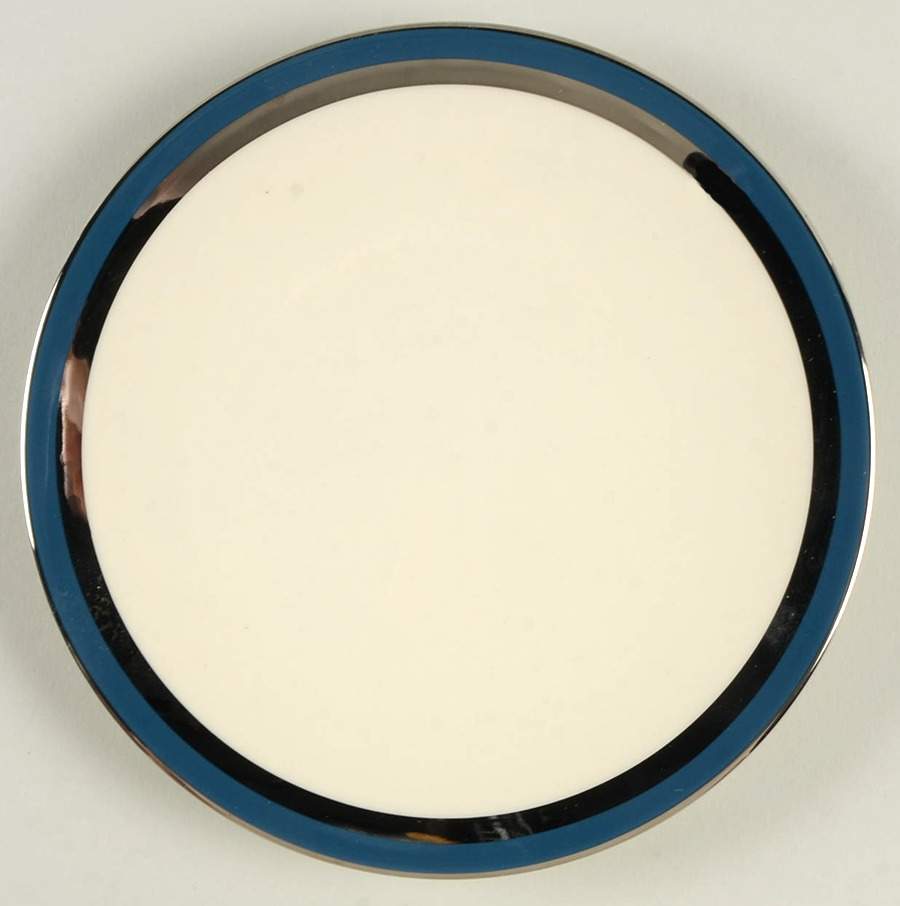 Contessa Mystic Blue (Platinum Trim, Coupe) Bread & Butter Plate by Flintridge-1