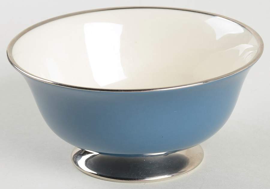 Contessa Mystic Blue (Platinum Trim, Coupe) Open Sugar Bowl by Flintridge-1