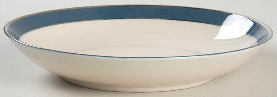 Contessa Mystic Blue (Platinum Trim, Coupe) Coupe Cereal Bowl by Flintridge-1