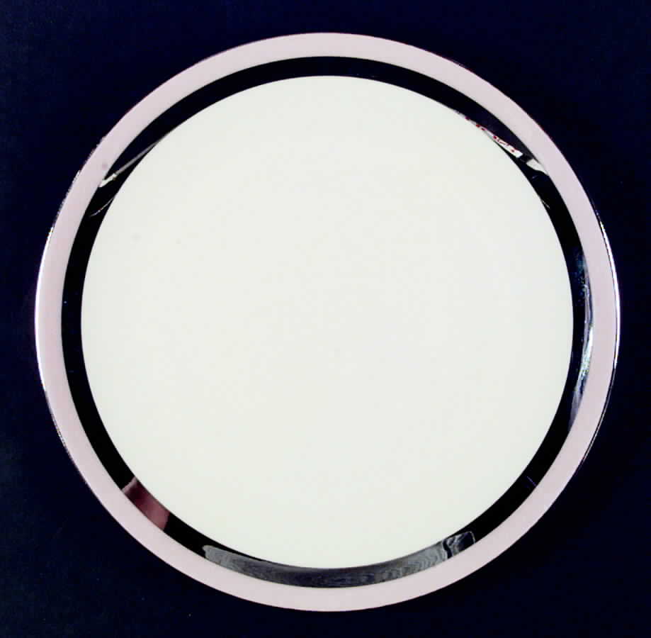 Contessa Pink (Platinum Trim, Coupe) Dinner Plate by Flintridge-1