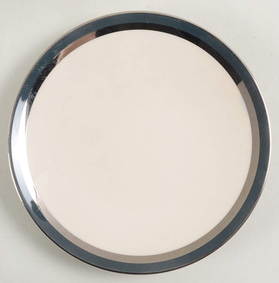 Contessa Teal Green (Platinum Trim, Coupe) Bread & Butter Plate by Flintridge-1