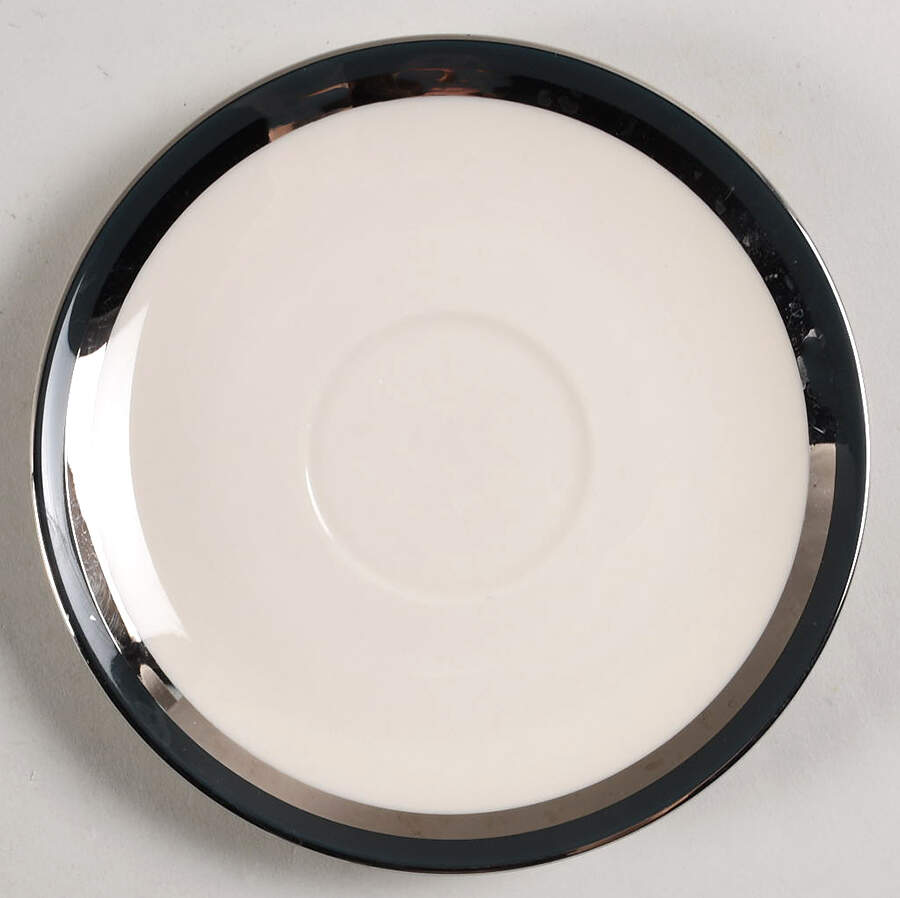 Contessa Teal Green (Platinum Trim, Coupe) Saucer by Flintridge-1