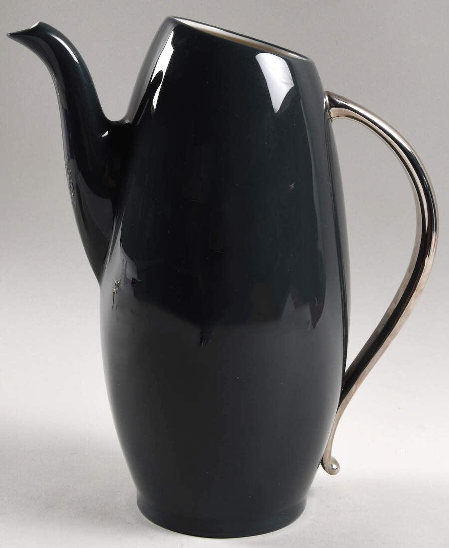Contessa Teal Green (Platinum Trim, Coupe) Coffee Pot No Lid by Flintridge-1