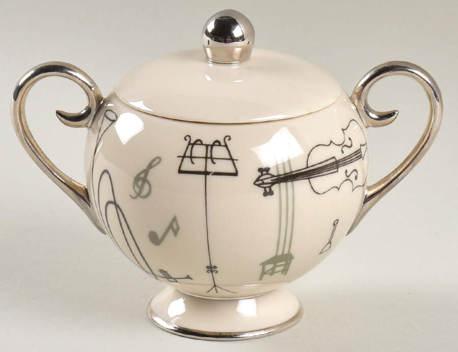 Conversation Sugar Bowl & Lid by Flintridge-1
