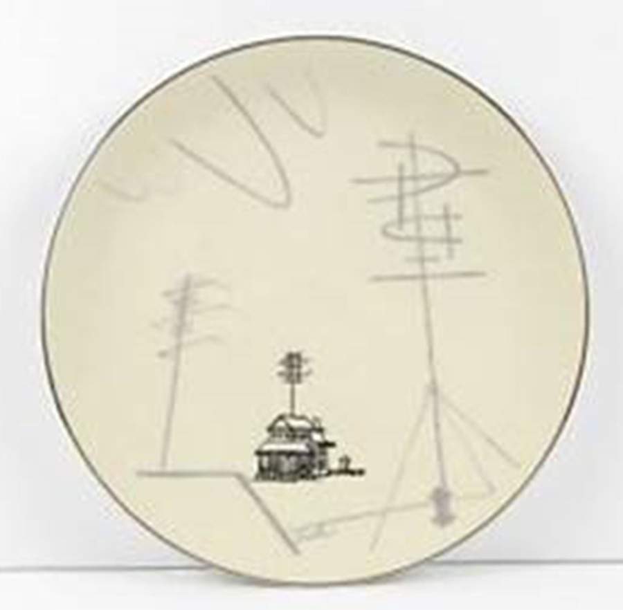 Conversation Dinner Plate by Flintridge-1