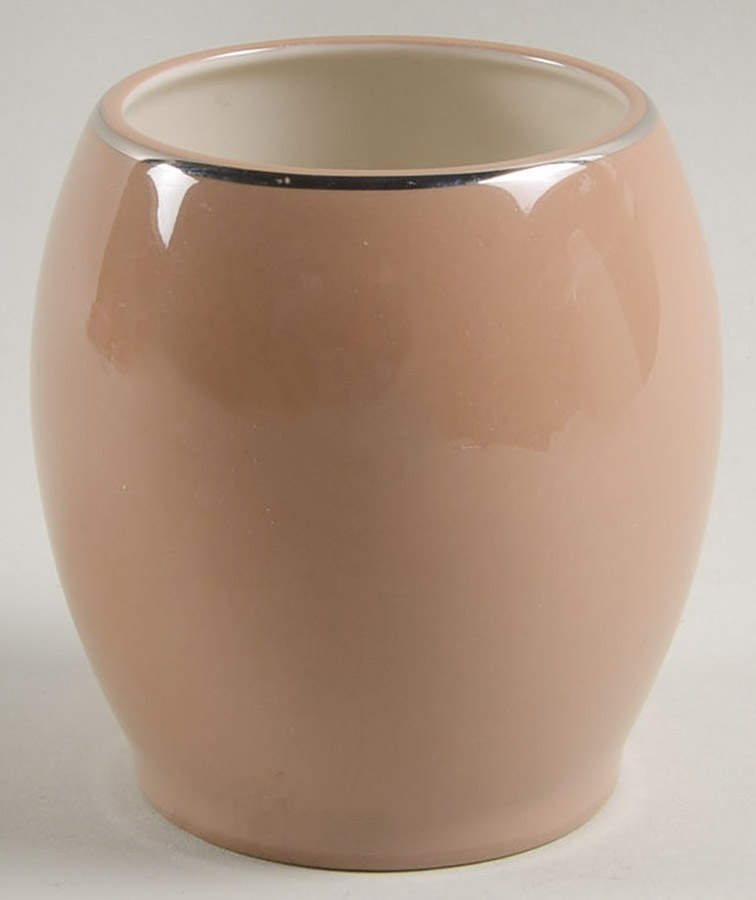 Cocoa Rose (Coupe, Platinum Trim) Sugar Bowl No Lid by Flintridge-1