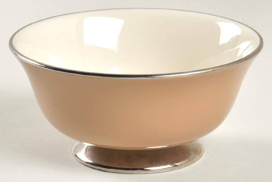 Cocoa Rose (Coupe, Platinum Trim) Coupe Cereal Bowl by Flintridge-1