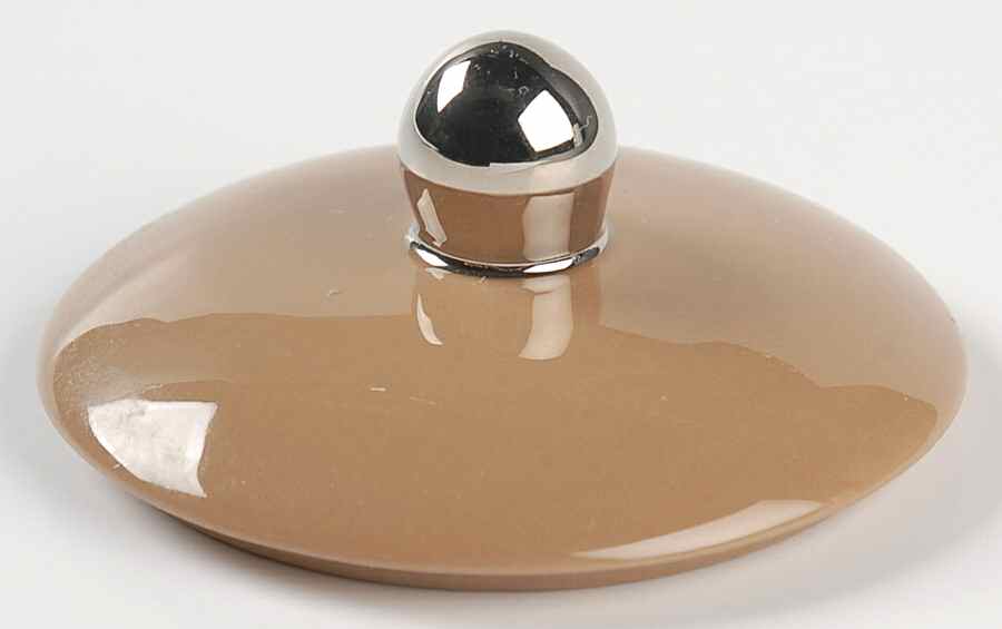 Cocoa Rose (Rim) Lid for Sugar Bowl by Flintridge-1