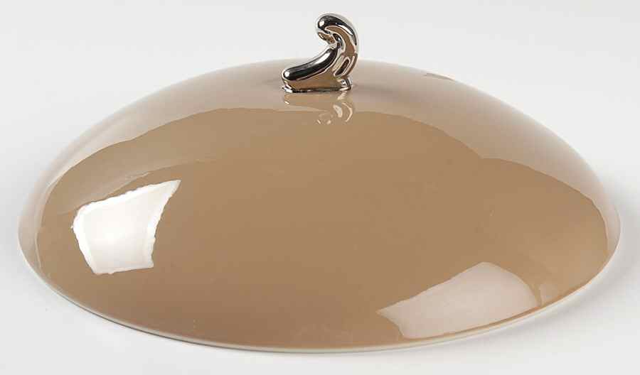 Cocoa Rose (Rim) Lid for Round Vegetable by Flintridge-1