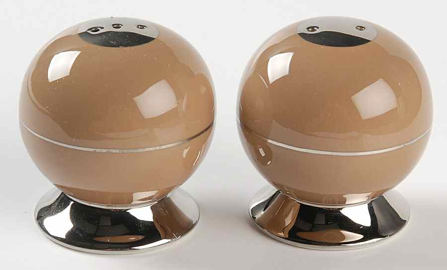 Cocoa Rose (Rim) Salt & Pepper Set by Flintridge-1