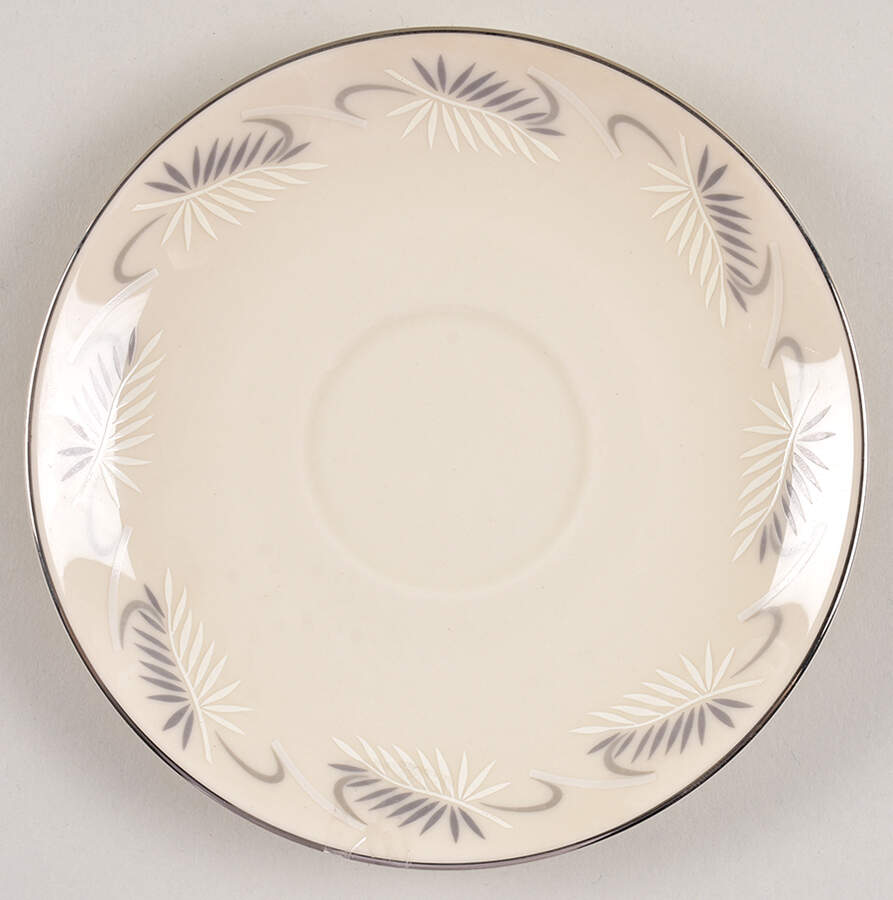 Continental White (Coupe) Saucer by Flintridge-1