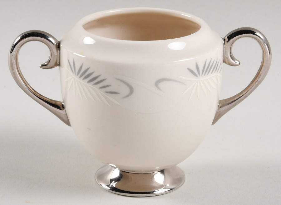 Continental White (Rim) Mini Sugar Bowl No Lid by Flintridge-1