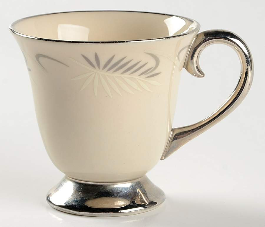 Continental White (Rim) Footed Demitasse Cup by Flintridge-1