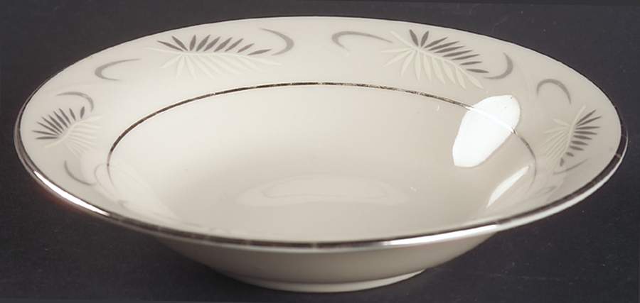 Continental White (Rim) Fruit/Dessert (Sauce) Bowl by Flintridge-1
