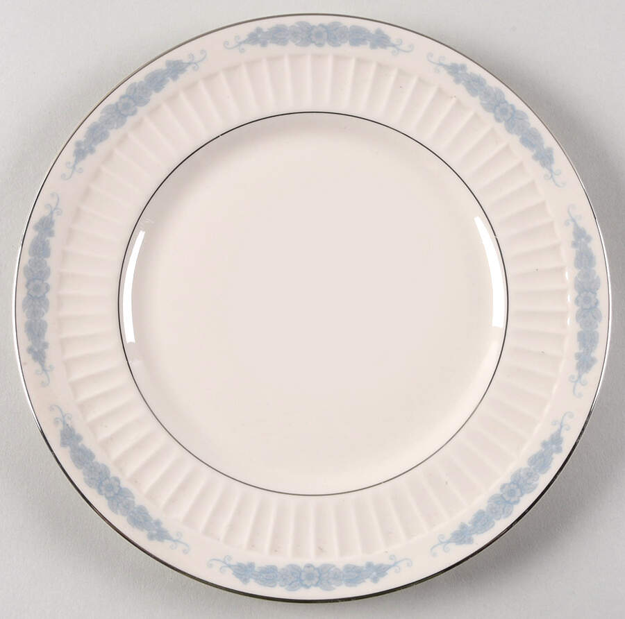 Crissy Rose Blue Salad Plate by Flintridge-1