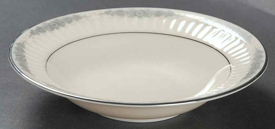 Crissy Rose Gray Fruit/Dessert (Sauce) Bowl by Flintridge-1