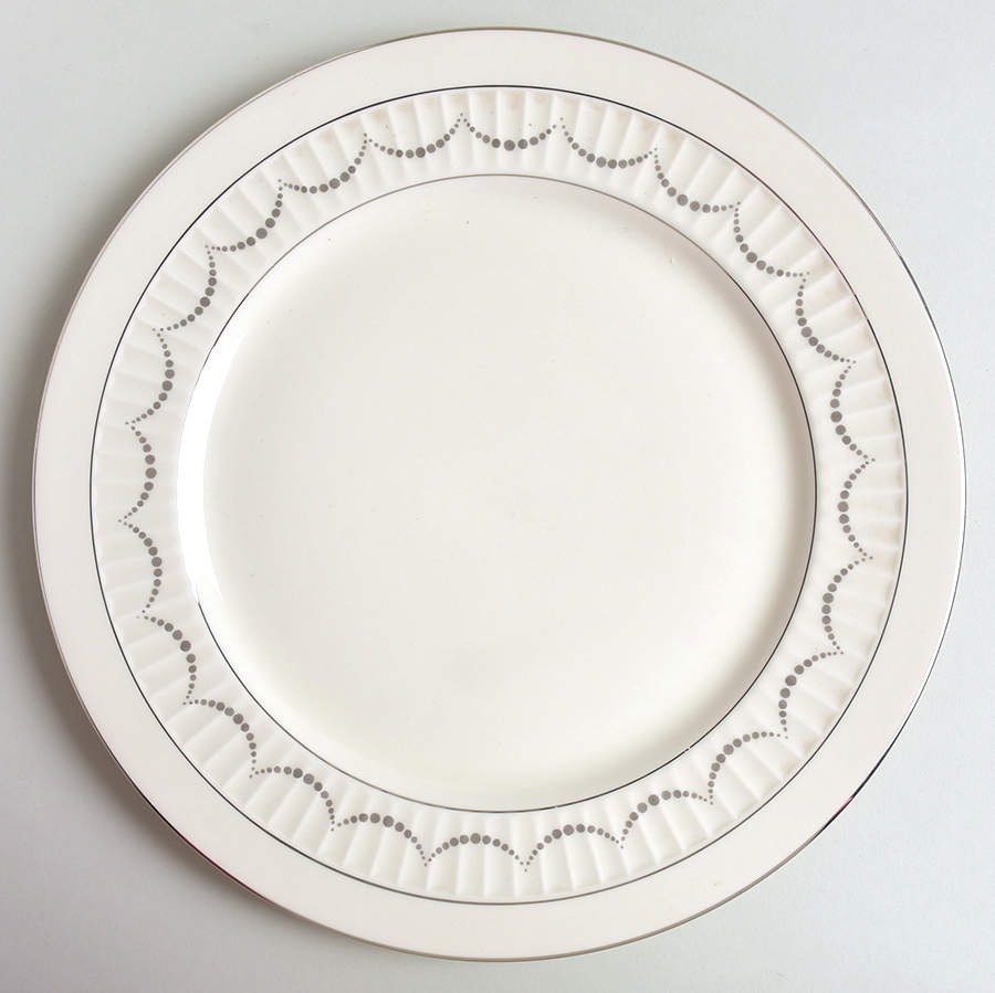 Crystalaine (Platinum) Dinner Plate by Flintridge-1