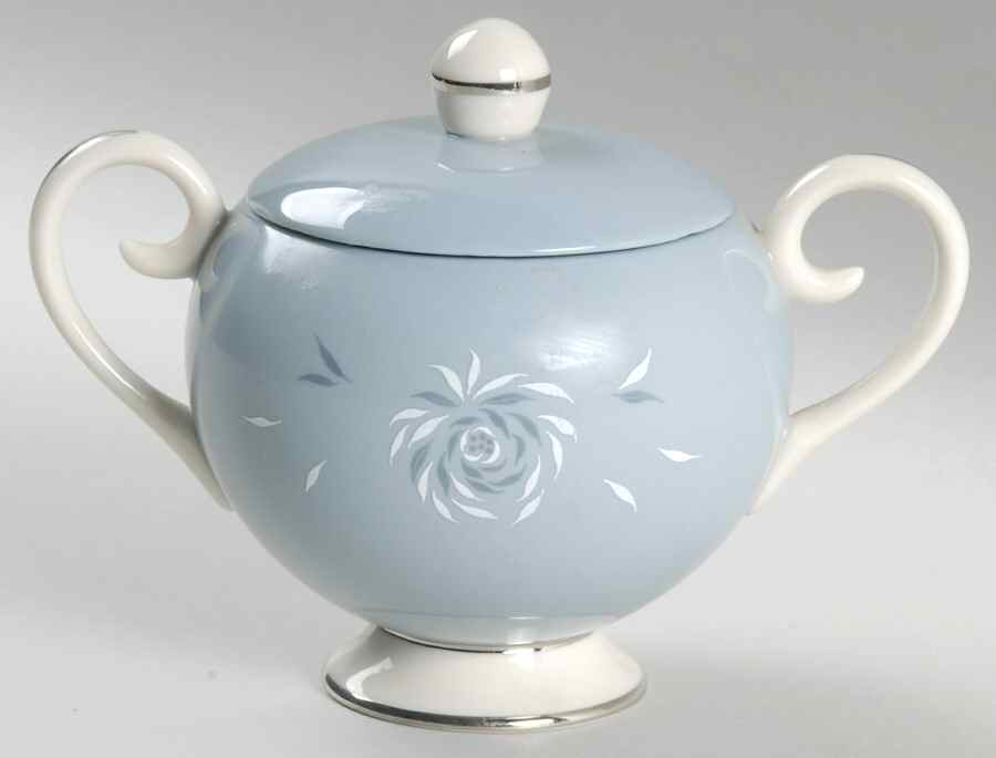 Daybreak Blue Sugar Bowl & Lid by Flintridge-1