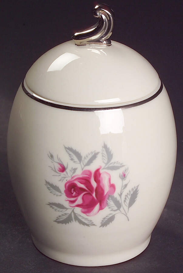 Delrose (Coupe) Sugar Bowl & Lid by Flintridge-1