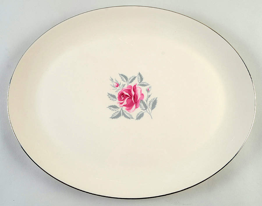 Delrose (Rim) 16" Oval Serving Platter by Flintridge-1