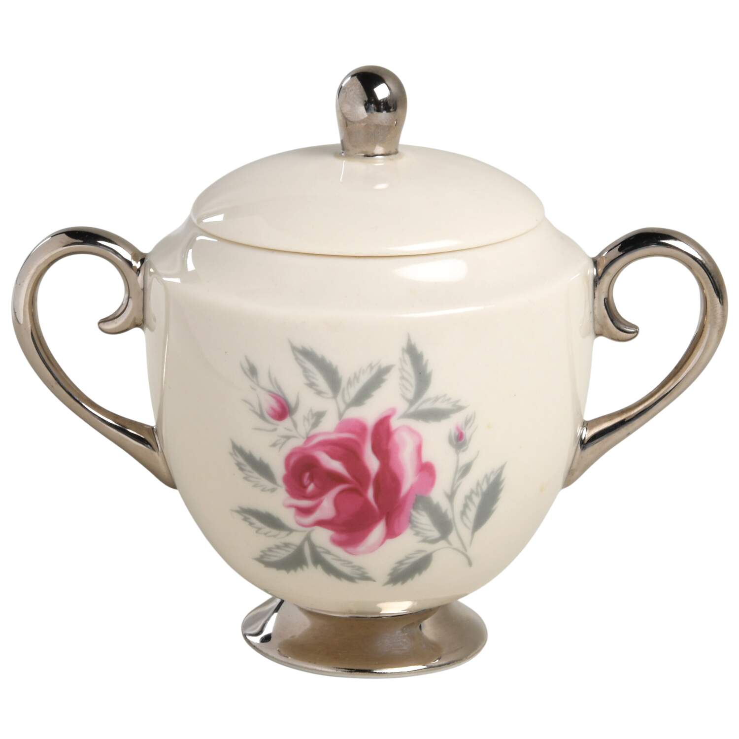 Delrose (Rim) Mini Sugar Bowl & Lid by Flintridge-1