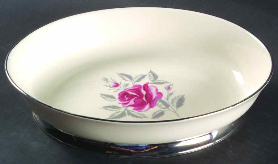 Delrose (Rim) 9" Oval Vegetable Bowl by Flintridge-1