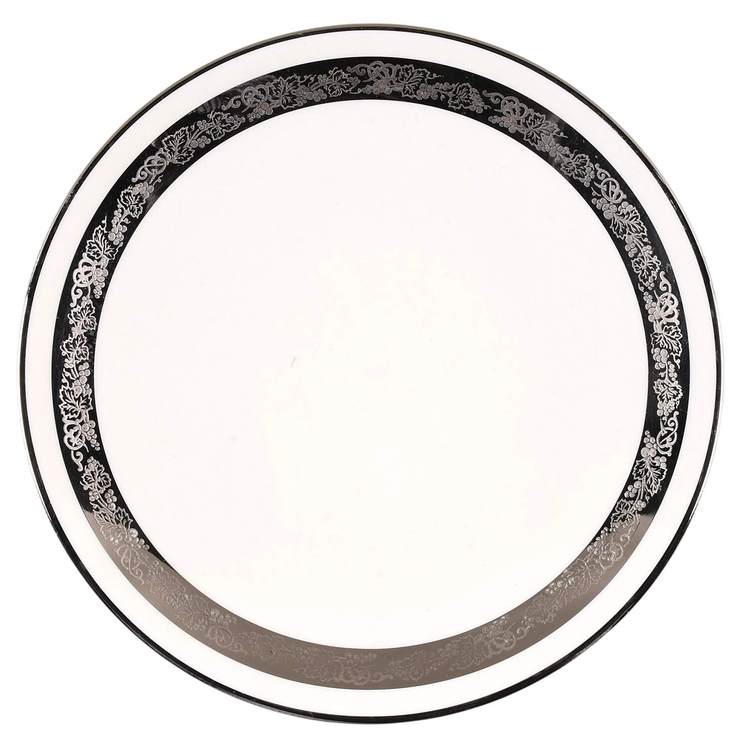 Elegante (Platinum Trim, Coupe Shape) Bread & Butter Plate by Flintridge-1