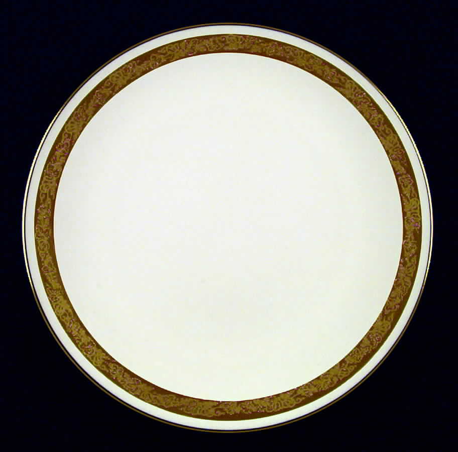 Elegante (Coupe, Gold Trim) Dinner Plate by Flintridge-1