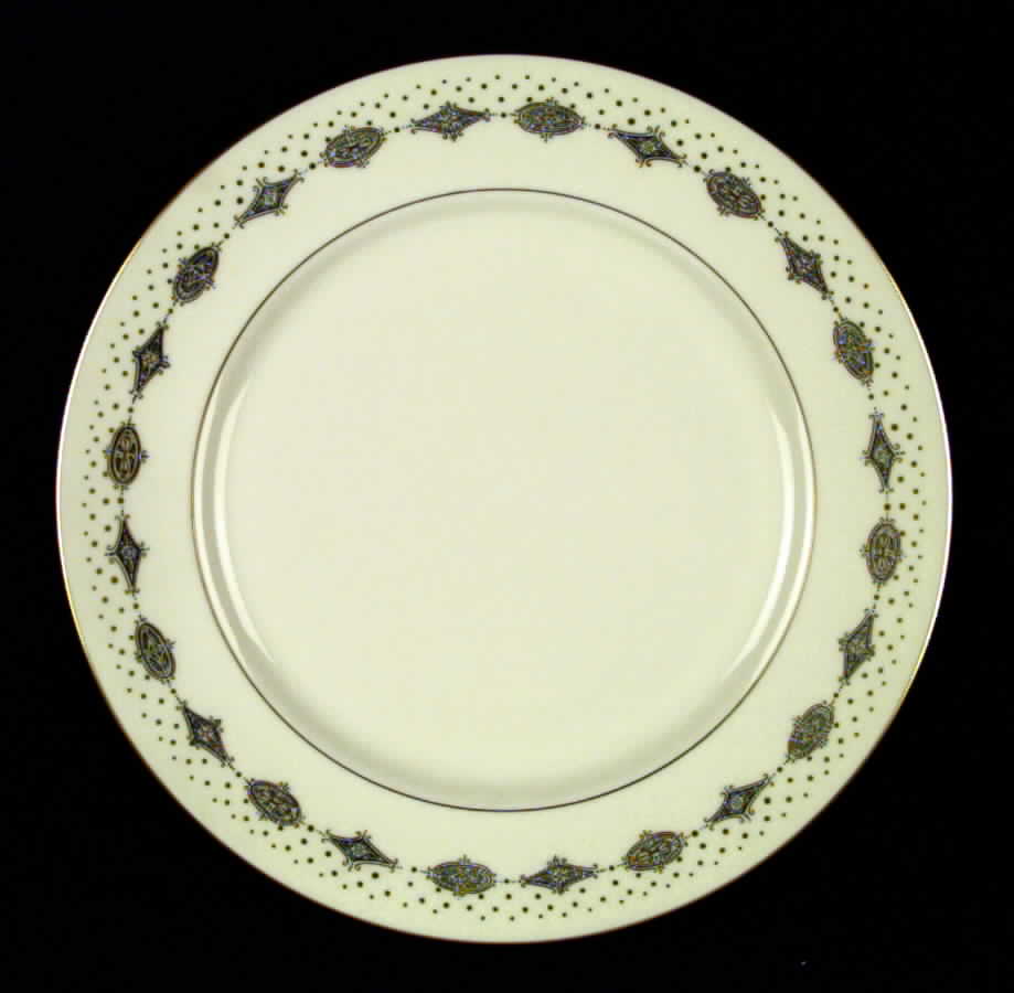 Empress No Color Band (Gold Trim, Rim) Dinner Plate by Flintridge-1