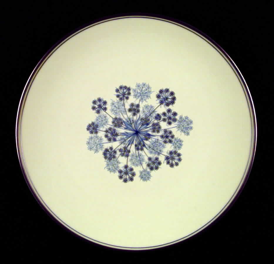 Evening Shadows No Color Band (Platinum Trim) Dinner Plate by Flintridge-1