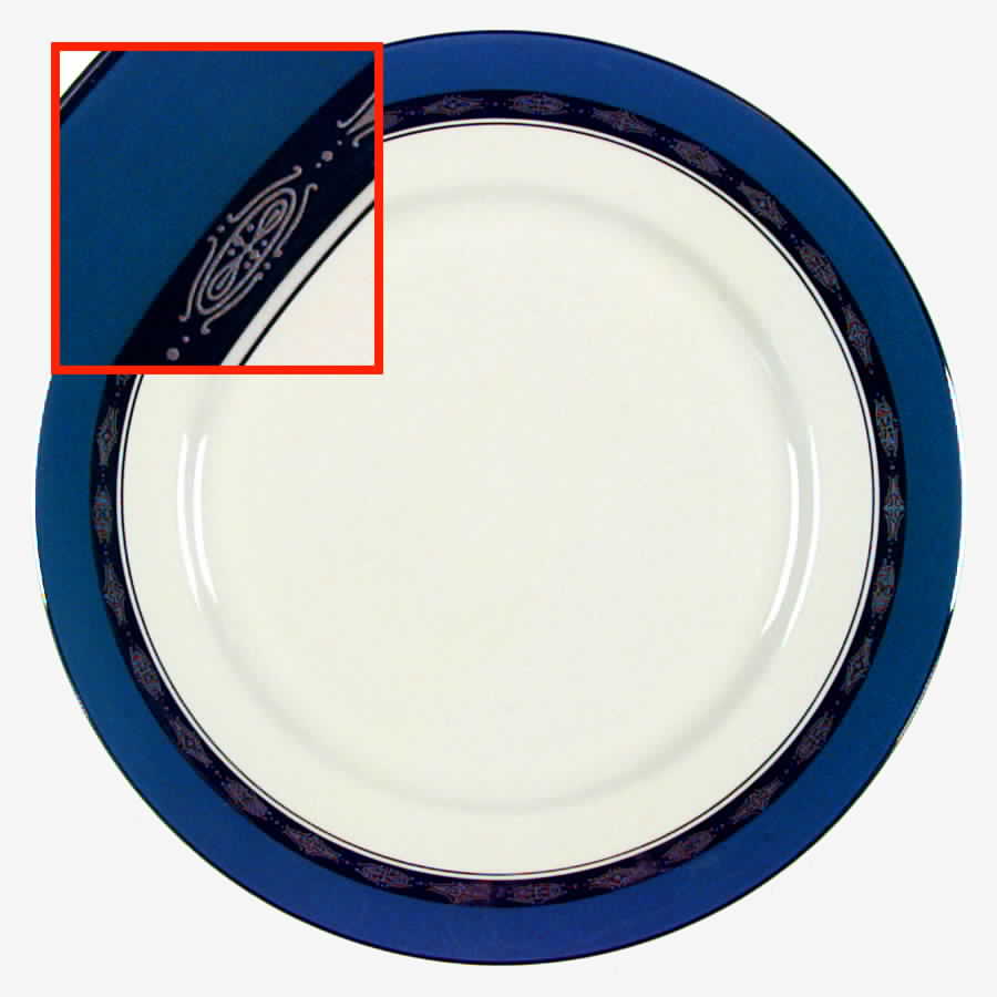 First Lady Peacock (Platinum Trim, Rim) Dinner Plate by Flintridge-1