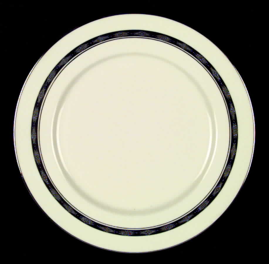 First Lady No Color (Platinum Trim, Rim) Dinner Plate by Flintridge-1