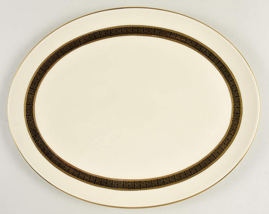 Forum Gold 15" Oval Serving Platter by Flintridge-1
