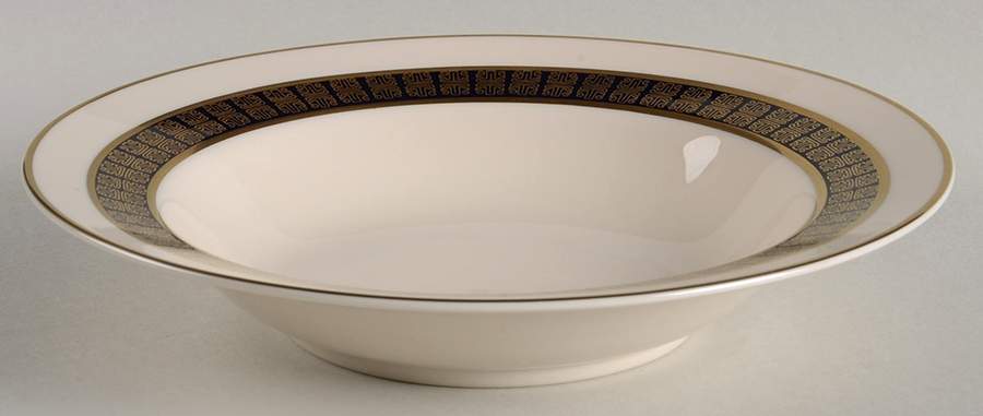 Forum Gold Rim Soup Bowl by Flintridge-1