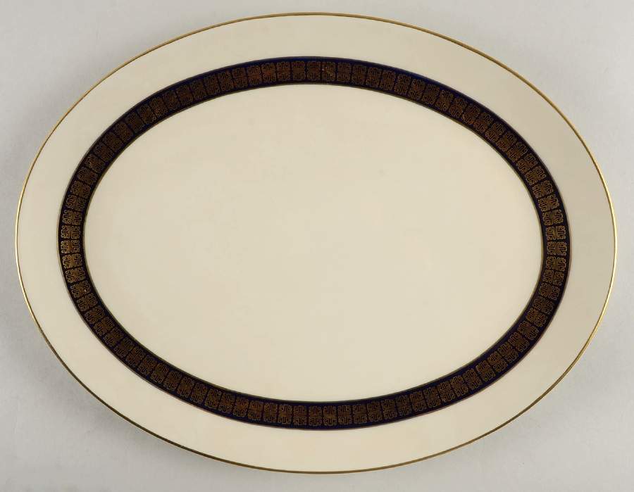 Forum Gold 14" Oval Serving Platter by Flintridge-1