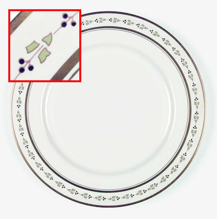 French Regency (Gold) Dinner Plate by Flintridge-1