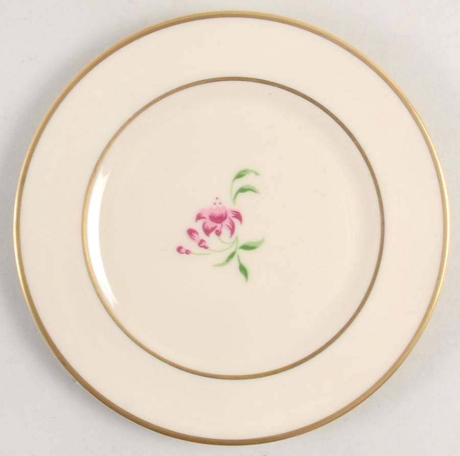 Fuschia (Gold) Bread & Butter Plate by Flintridge-1