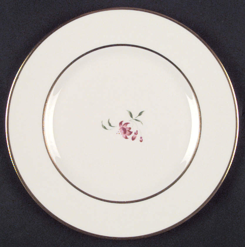 Fuschia (Gold) Salad Plate by Flintridge-1