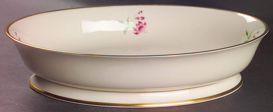 Fuschia (Gold) 10" Oval Vegetable Bowl by Flintridge-1