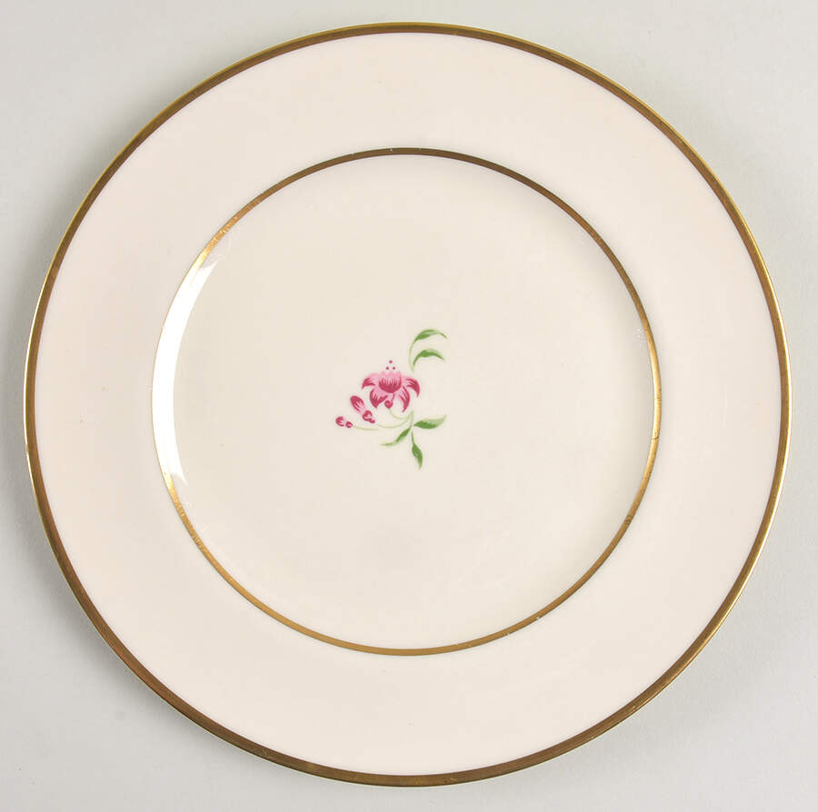 Fuschia (Gold) Salad Plate by Flintridge-1