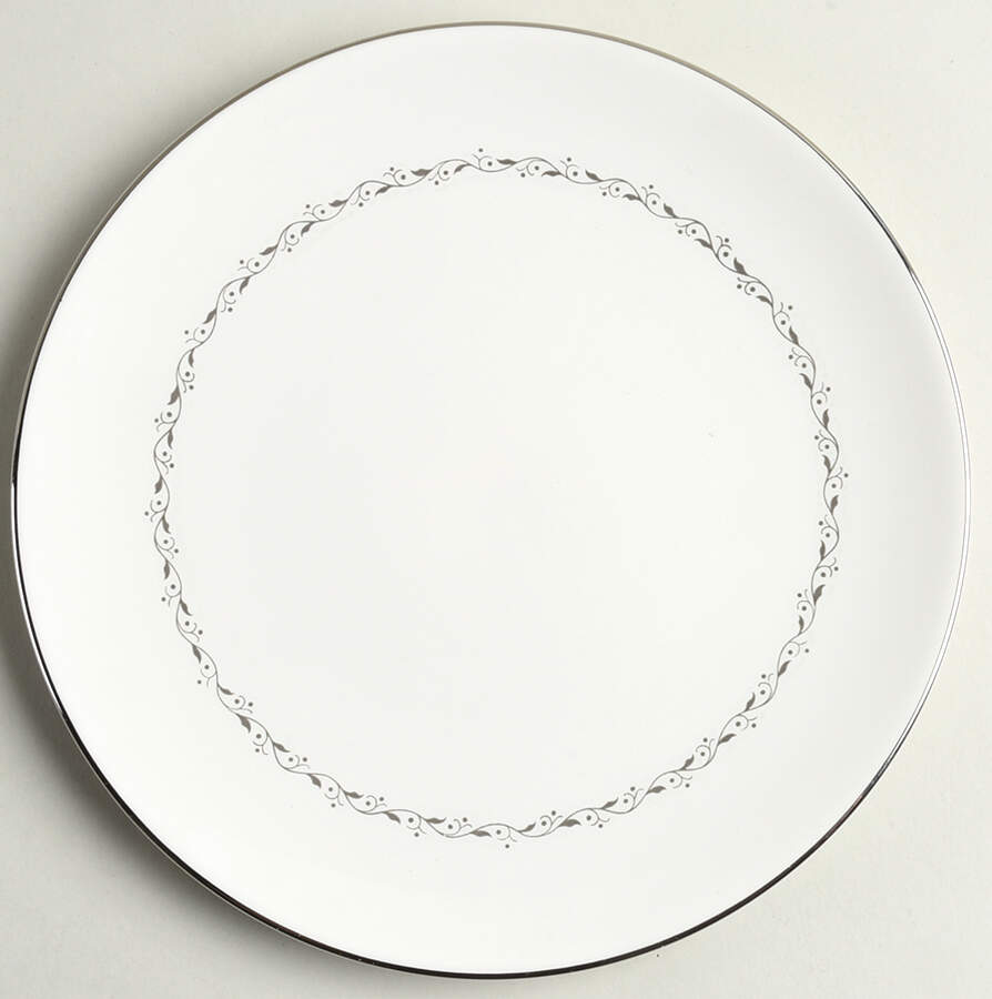 Glendora Grey (Coupe) Salad Plate by Flintridge-1