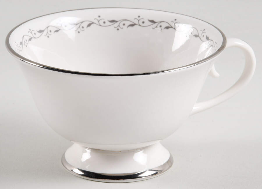 Glendora Grey (Rim) Footed Cup by Flintridge-1