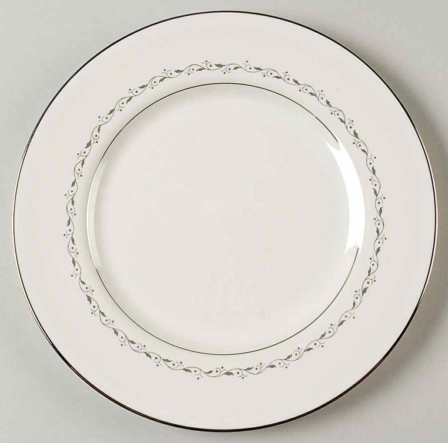 Glendora Grey (Rim) Salad Plate by Flintridge-1